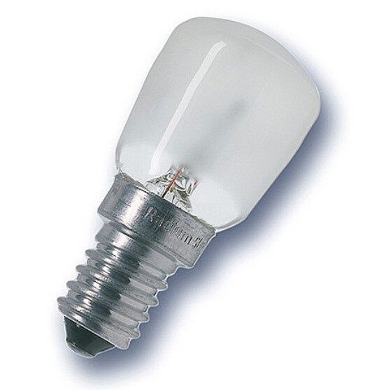 Лампа накаливания ЛОН трубчатая d26мм E14 25Вт 230В матовая для холодильников SPC.T26/57 FR 230V E14 FS1 | 4050300323596 | Osram