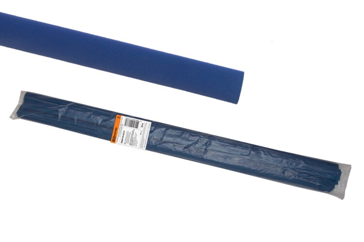 Термоусаживаемая трубка ТУТнг 8/4 синяя по 1м (50 м/упак) | SQ0518-0213 | TDM