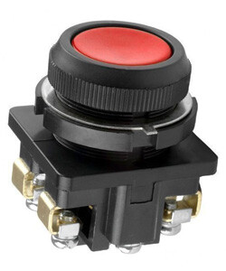 КЕ-011 У3 исп.1, красный, 2з, цилиндр, IP40, 10А ,660В, выключатель кнопочный (ЭТ) | ET509951 | Электротехник