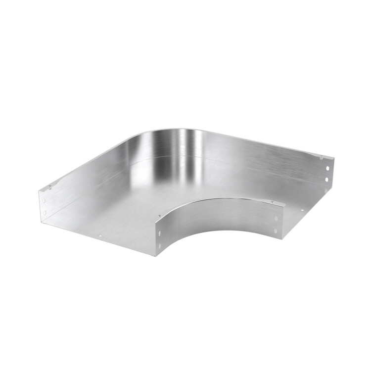 Угол горизонтальный 90 градусов 100х400, 2,0 мм, алюминий, в комплекте с крепежными элементами и соединительными пластинами | ASDH1040K | DKC