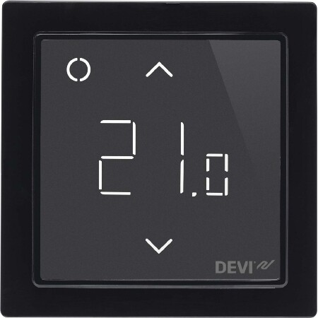 Терморегулятор интеллектуальный с Wi-Fi, черный, DEVIreg™ Smart, 16А| 140F1143| DEVI