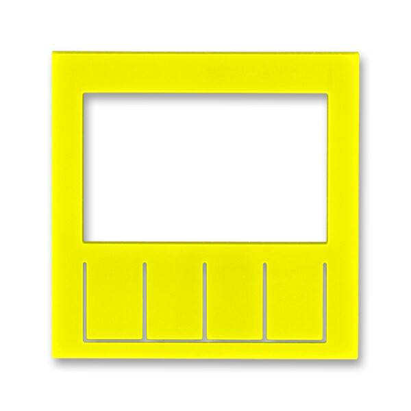 ABB Levit Жёлтый / дымчатый чёрный Сменная панель на накладку терморегулятора / таймера Жёлтый | ND3292H-A11 64 | 2CHH910011A8064 | ABB