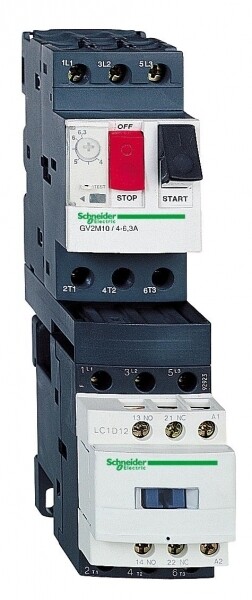 КОМБИНИРОВАНЫЙ ПУСКАТЕЛЬ.6-10А. ЦЕПЬ УПРАВЛЕНИЯ 24B.50/60ГЦ | GV2DM114B7 | Schneider Electric