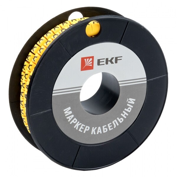 Маркер-кабельный 6,0кв.мм "A"(500шт.) (ЕС-3) EKF PROxima | plc-KM-6-A | EKF