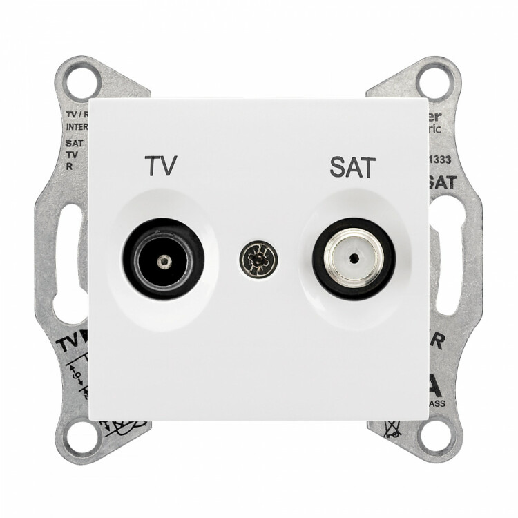 Sedna Белый Розетка TV/SAT оконечная 1dB | SDN3401621 | Schneider Electric