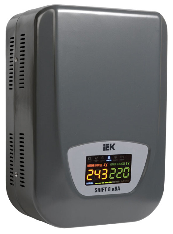 Стабилизатор напряжения настенный серии Shift 8 кВА | IVS12-1-08000 | IEK