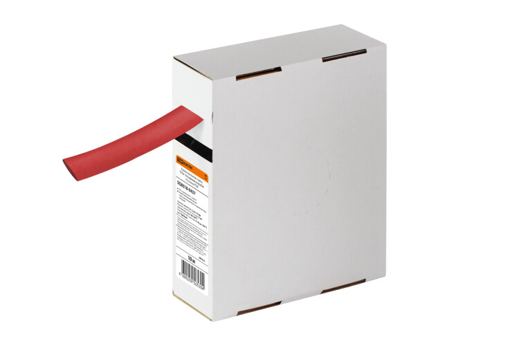 Термоусаживаемая трубка ТУТнг 16/8 красная в коробке (10 м/упак) | SQ0518-0437 | TDM
