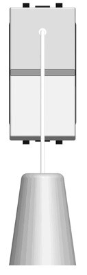 ABB Zenit Альп. белый Выключатель кнопочный со шнурком (1 мод) | N2148 BL | 2CLA214800N1101 | ABB