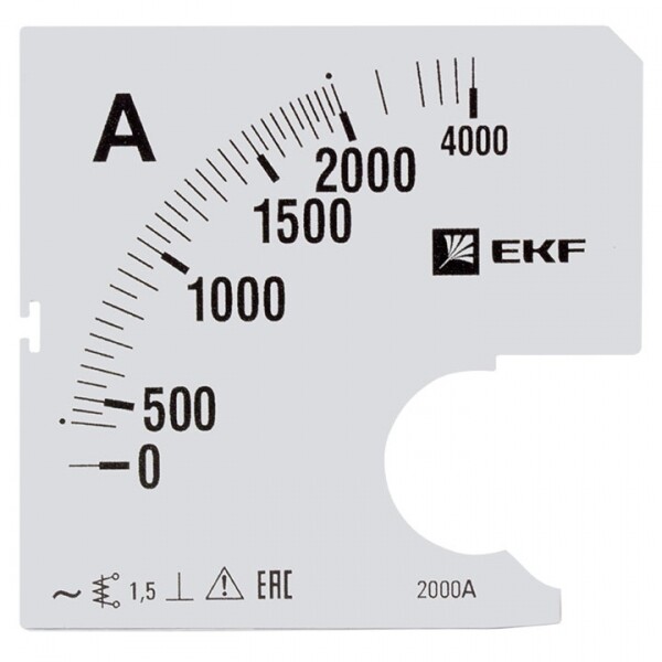 Шкала сменная для A961 2000/5А-1,5 EKF PROxima | s-a961-2000 | EKF