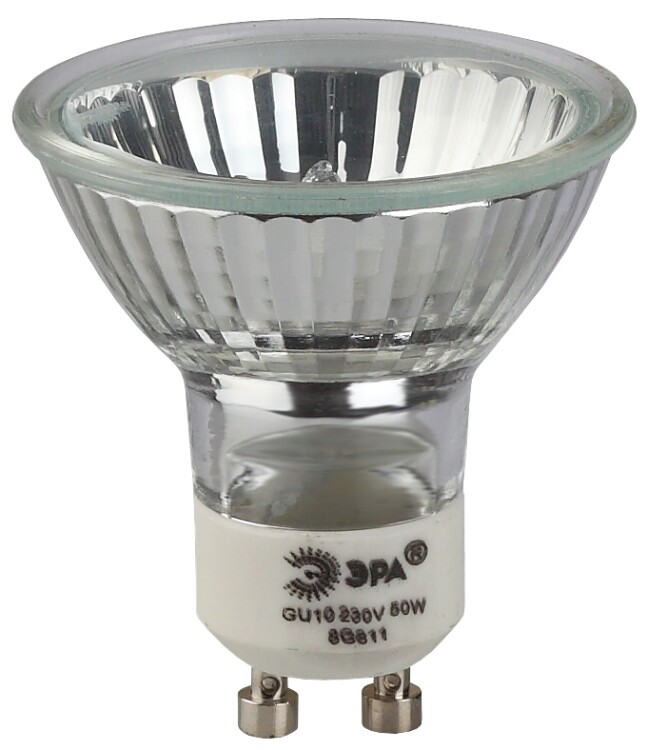 Лампа галогенная STD GU10-JCDR (MR16) -35W-230V GU10 35Вт софит нейтральная белая | Б0051799 | ЭРА
