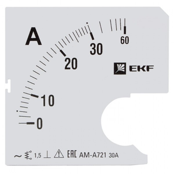 Шкала сменная для A721 30/5А-1,5 EKF PROxima | s-a721-30 | EKF