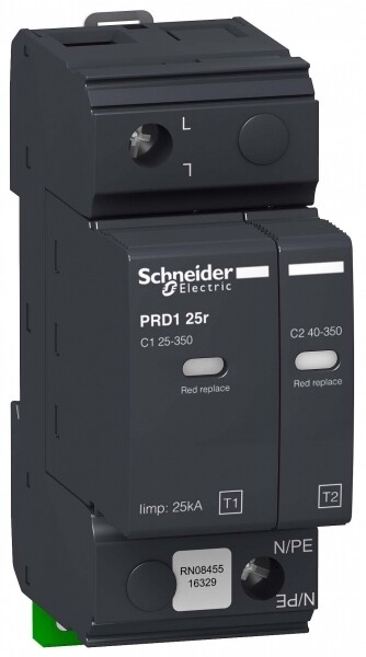 PRD1 25r ОПН 1P КЛАСС 1+2 СО СМЕН.КАРТ | 16329 | Schneider Electric