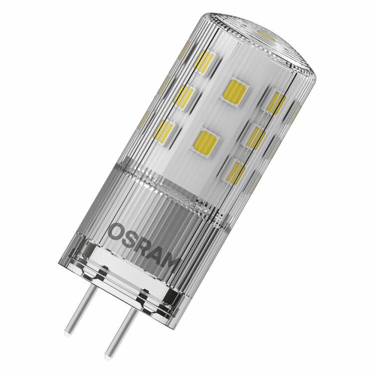 Лампа светодиодная PARATHOM PIN 470лм 4Вт 2700К GY6.35 колба PIN 320° прозр пластик12В | 4058075622357 | OSRAM