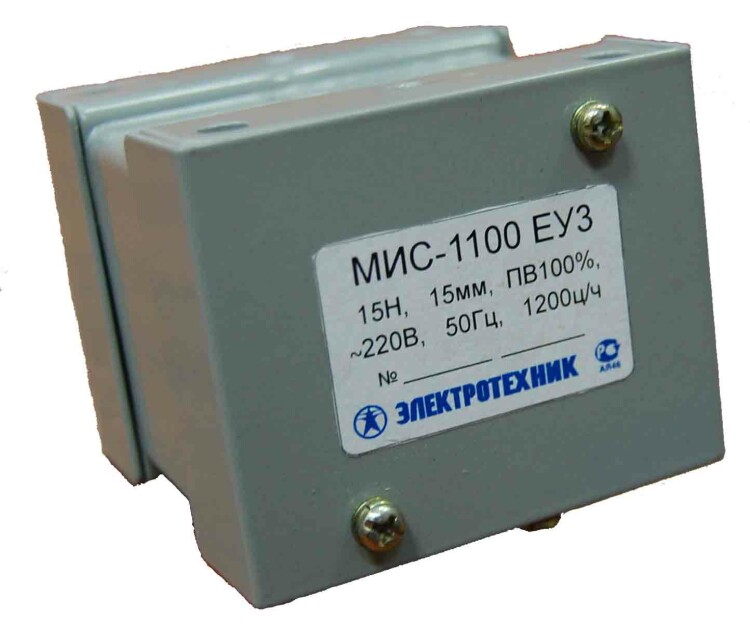 МИС-1100 ЕУ3, 220В, тянущее исполнение, ПВ 100%, IP20, с жесткими выводами, электромагнит (ЭТ) | ET502254 | Электротехник