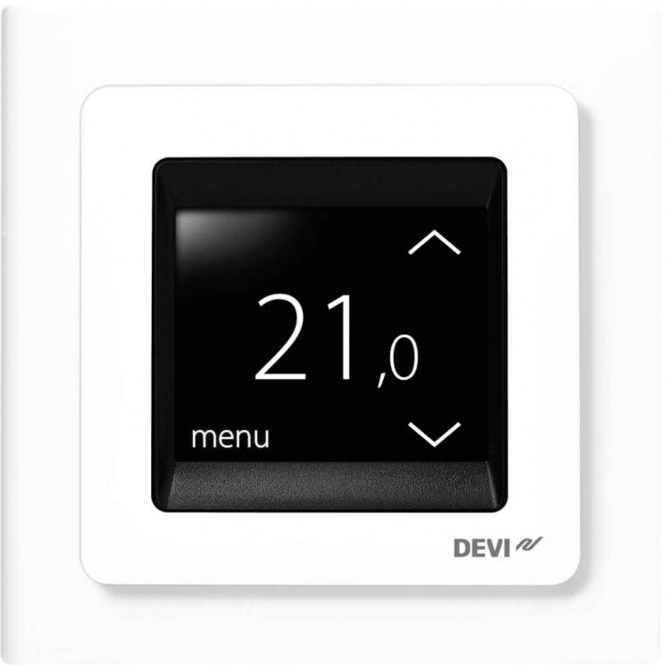 Терморегулятор с комбинацией датчиков, белый, DEVIreg™ Touch, 16А| 140F1064| DEVI
