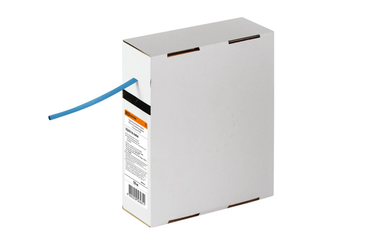 Термоусаживаемая трубка ТУТнг 4/2 синяя в коробке (10 м/упак) | SQ0518-0404 | TDM