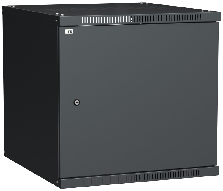 ITK Шкаф LINEA WE 12U 600x600мм дверь металл черный | LWE5-12U66-MF | ITK