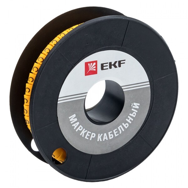Маркер-кабельный 4,0кв.мм "C" (500шт.) (ЕС-2) EKF PROxima | plc-KM-4-C | EKF
