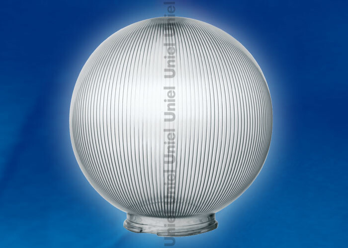 Рассеиватель для садово-паркового светильника UFP-P250В SMOKE шар сфера призма с насечками D=250мм | 08096 | Uniel