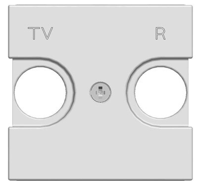 ABB Zenit Альп. белый Накладка для TV-R розетки, (2 мод) | N2250.8 BL | 2CLA225080N1101 | ABB