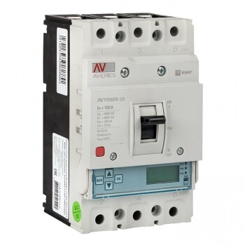 Автоматический выключатель AV POWER-1/3 160А 100kA ETU6.0 AVERES | mccb-13-160H-6.0-av | EKF