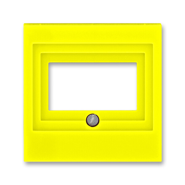 ABB Levit Жёлтый / дымчатый чёрный Накладка для розеток USB / HDMI / VGA Жёлтый | 5014H-A00040 64 | 2CHH290040A4064 | ABB