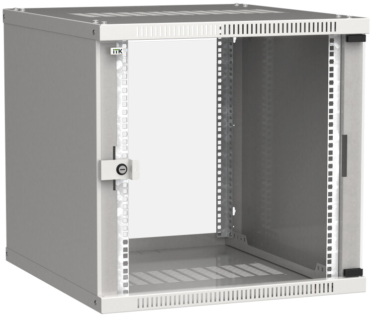 Шкаф LINEA WE 9U 550x350мм дверь стекло серый | LWE3-09U53-GF | ITK