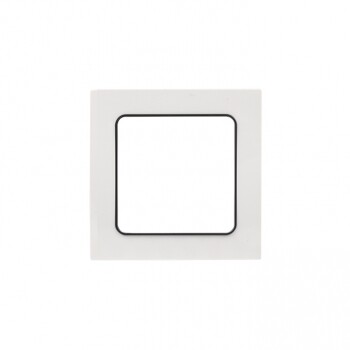 Стокгольм Рамка 1-местная белая с линией цвета черный PROxima | EXM-G-304-10 | EKF