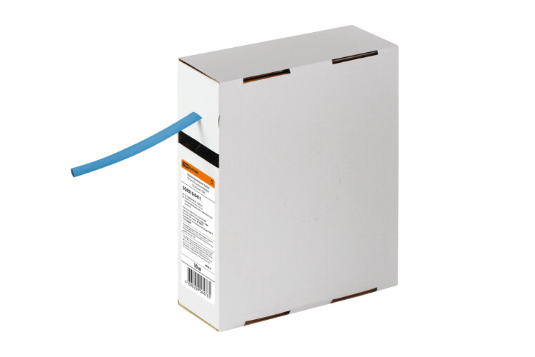 Термоусаживаемая трубка ТУТнг 6/3 синяя в коробке (10 м/упак) | SQ0518-0411 | TDM