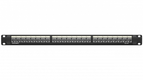Патч-панель 19",1U,CAT5E, 24 модуля RJ45, экранированная | RN5PPF24 | DKC