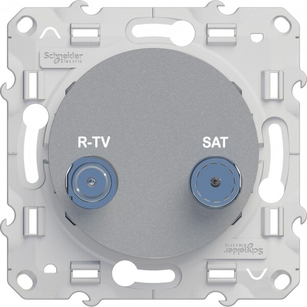 Odace Алюминий Розетка R-TV/SAT оконечная | S53R455 | Schneider Electric