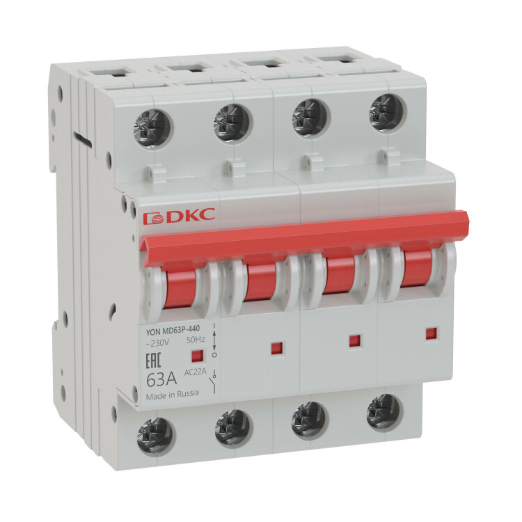 Выключатель нагрузки модульный YON MD63P-463 | MD63P-463 | DKC