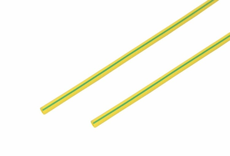 Термоусадка 3,0 / 1,5 мм, желто-зеленая (1м) | 20-3007 | REXANT