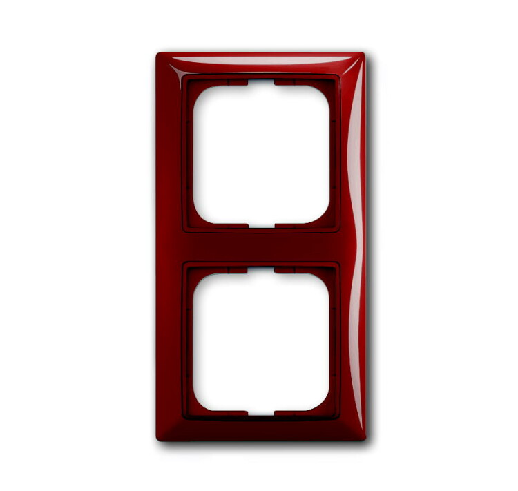ABB Basic 55 Фойе (красный) Рамка 2-ая | 1725-0-1517 | 2CKA001725A1517 | ABB