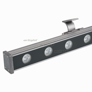 Прожектор светодиодный архитектурный AR-LINE-1000S-18W-24V RGB (Grey, 30 deg, DMX512) | 023623 | Arlight