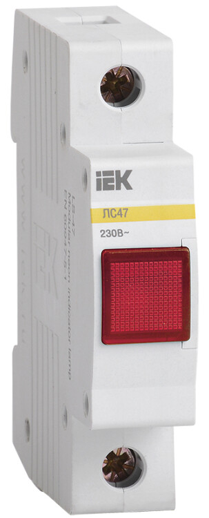 Лампа сигнальная ЛС-47 (красная) (неон) | MLS10-230-K04 | IEK