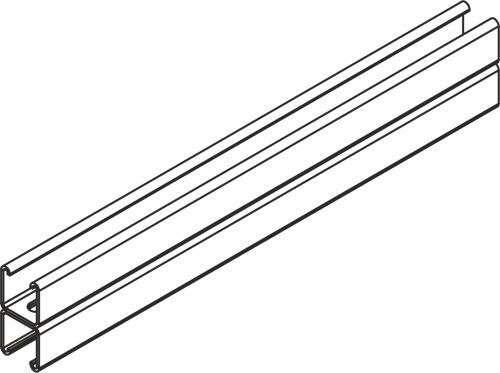 Монтажный профиль СТРАТ двойной 2х41х41х3000 (2,5 мм) (неоцинк.) | СПч4141225С-3 | Ostec