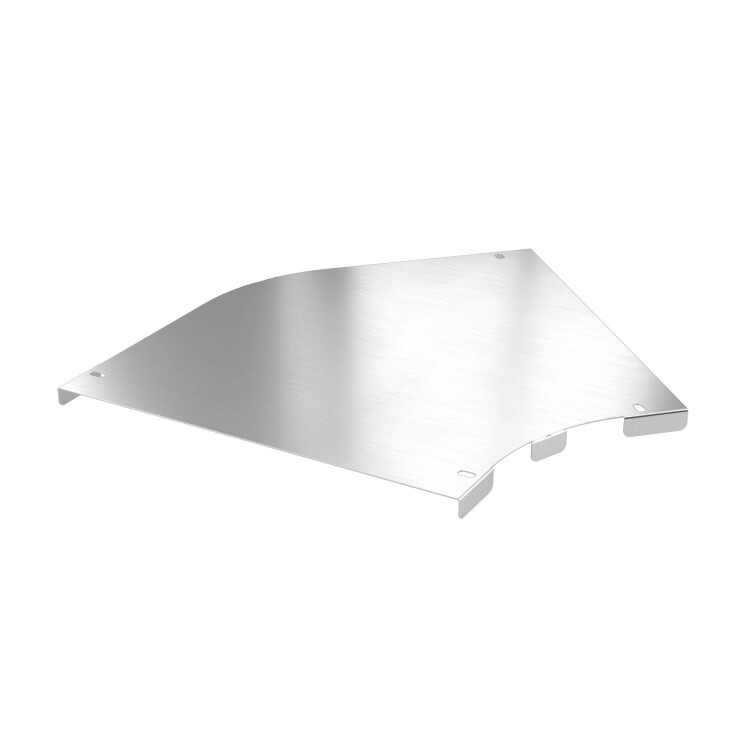 Крышка на угол горизонтальный 45 градусов 50, 2,0 мм, алюминий, в комплекте с крепежными элементами необходимыми для монтажа | AKSCH050K | DKC