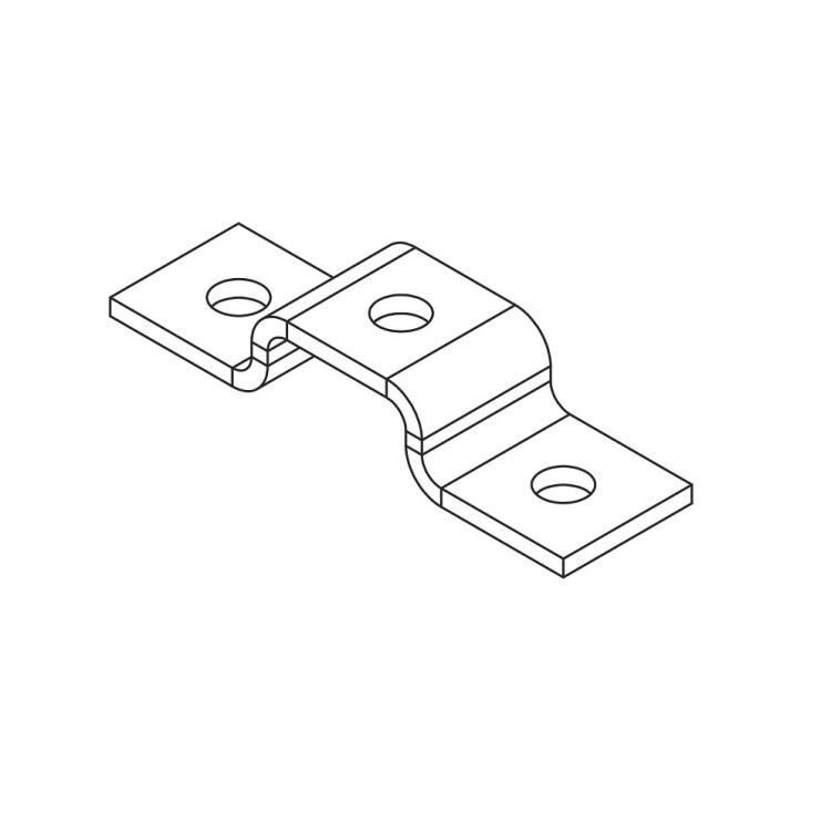 Прямоугольная скоба для СТРАТ профиля 41х21 (горячий цинк) | СКПгц4121 | Ostec