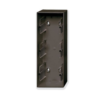 ABB Basic 55 Шато (чёрный) Коробка для открытого монтажа, 3-постовая | 1799-0-0967 | 2CKA001799A0967 | ABB