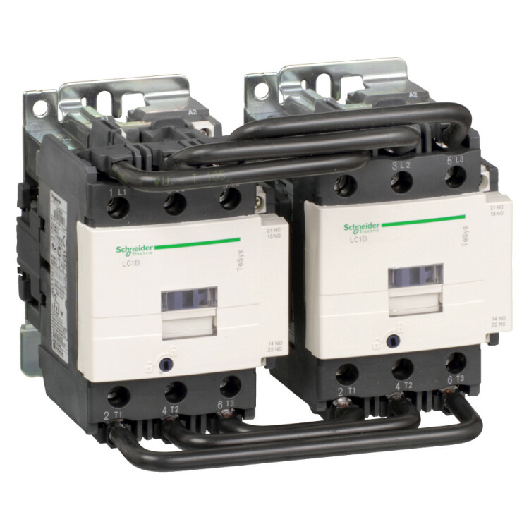 КОНТАКТОР РЕВЕРС. D 3Р,95 A,НО+НЗ,48V 50/60 ГЦ,ЗАЖИМ ПОД ВИНТ, | LC2D95E7 | Schneider Electric