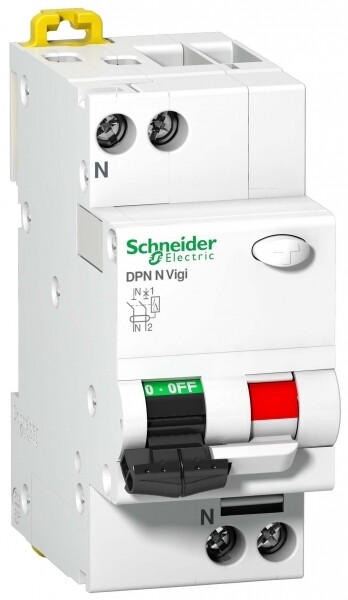 Выключатель автоматический дифференциальный DPN N VIGI 1п+N 6А C 300мА тип AC | A9N19681 | Schneider Electric